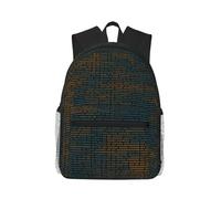 AYYQWE Programming Code 1 Print Lightweight Comfortable Casual Backpack Unisex Hiking Gym Camping Outdoor Work