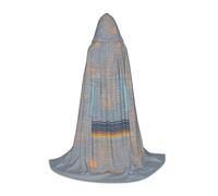 AYYQWE Programming Code Print Carnival Hooded Cape Cosplay Cloak Costume For Festival Events Outdoor Celebrations