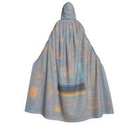 AYYQWE Programming Code Print Unisex Adult Hooded Cloak Warm Cape Halloween Costume Cosplay Carnival Theme