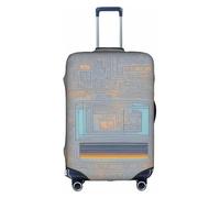 AYYQWE Programming Code Print Universal Suitcase Cover Waterproof Elastic Business Journeys Luggage Protector