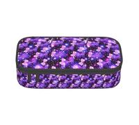 AYYQWE Purple Cute Butterfly Print Print Versatile Student Pencil Case 8.3 X 2 X 3.7 in Storage Bag School Office Use