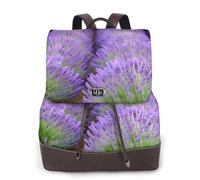 AYYQWE Romantic Lavender Print Women'S Backpack Stylish Versatile Rucksack Shopping Everyday Bag Travel Work