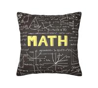 AYYQWE school math Print Pillowcase Square Cushion Cases Vacation Home Patio Indoor Outdoor Everyday Use