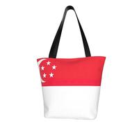 AYYQWE Singapore Flag Print Summer Shoulder Bag Beach Crossbody Handbag Travel Shopping Gym Hiking Party Events
