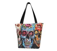 AYYQWE sugar skulls Print Summer Shoulder Bag Beach Crossbody Handbag Travel Shopping Gym Hiking Party Events