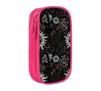AYYQWE Supernatural Symbols Black Print Practical Pencil Case Multi-Compartment Office Travel School Art Daily Supplies