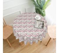 AYYQWE The Paris Tower and a Bicycle Print Round Tablecloth for Wedding Picnic Camping Home Dining Outdoor Party Table Cloth