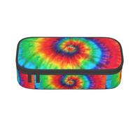AYYQWE Tie Dye Hippies Print Versatile Student Pencil Case 8.3 X 2 X 3.7 in Storage Bag School Office Use