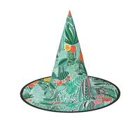 AYYQWE Tropical Flora Print Comfortable Unisex Carnival Party Hat Cosplay Costume Masquerade Celebrations