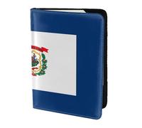 AYYQWE West Virginia State Flag Print Men Women Passport Travel Document Wallet Case Stylish Secure and Lightweigh