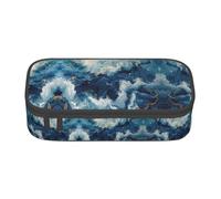AYYQWE Within The Tides Print Versatile Student Pencil Case 8.3 X 2 X 3.7 in Storage Bag School Office Use