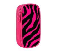 AYYQWE Zebra Tiger Leopard Pink Print Practical Pencil Case Multi-Compartment Office Travel School Art Daily Supplies