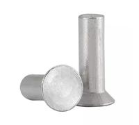 AYYSSM Countersunk Head Rivets Aluminum Solid Rivet(10mm,M4 (50Pcs))
