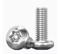 AYYSSM Security Screw 304 Stainless Steel Button Head Tamper Proof Screws Bolt Anti-theft(M8 (5Pcs),12mm)