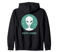 AYYY LMAO Alien Laughing Meme Zip Hoodie