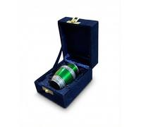 AYZCORP Small Aluminium Green Marble Cremation Urn with Velvet Box
