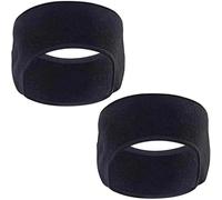 AYZDJ 2-Pack Thermal Fleece Ear Warmer Headbands for Running - Wide Winter Headbands for Women & Men, Windproof Cold Weather Workout Headwrap with Thick Lining