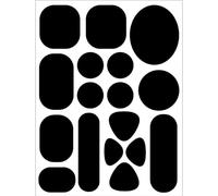 AYZDJ 68 Pack Black Self-Adhesive Repair Patches - Iron On No Sew Patches for Down Jacket, Puffer Coat, Outdoor Gear & Clothing, Waterproof Invisible Fix for Holes & Rips