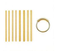 AYZDJ 8Pcs Ring Size Adjuster for Loose Rings - Invisible Silicone Ring Sizer Inserts, 4 Sizes Ring Snuggle Fit Guards, Reusable Ring Reducer for Making Rings Smaller