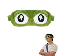 AYZDJ Funny 3D Frog Sleep Eye Mask, Soft Breathable Cute Eye Cover with 3 Cartoon Expressions, Light Blocking Blindfold for Nap, Travel, Bedroom Rest, Relaxation and Novelty Gag Gifts