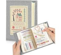 AYZDJ The Complete Embroidery Stitch Guide Book - High-Density Linen Sampler & Essential Stitch Encyclopedia for Modern Hand Embroidery