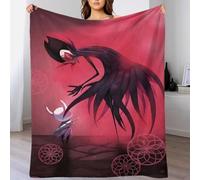 AYZOFCNDK Hollow Knight 3D Print Blanket Sofa Flannel Throw Soft Blankets Gift for Boys Gaming Micro Fleece Blanket Breathable Decor Bed Sofa Blanket for Kids Adults Gifts 60x80inch(150x200cm)