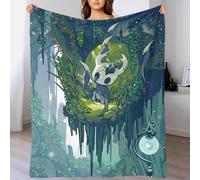 AYZOFCNDK Hollow Knight Fleece Blanket Throw,Bed Sofa Ultra Soft 3D Printed Gaming Flannel Blanket Lightweight Warm Blanket,Home Bedroom Decor Gift for Women Men Kids 60x80inch(150x200cm)