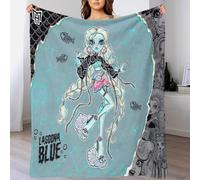 AYZOFCNDK Monster High 3D Printed Throw Blanket Flannel Fleece Blanket Plush Blankets for Kids & Adults Couch Bed Sofa Nursery Personalized Gifts 60x80inch(150x200cm)