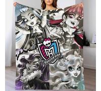 AYZOFCNDK Monster High Throw Blanket Fleece Throw Blanket 3D Printed for Boys Girls Toddler Soft Fuzzy Couch Bed Sofa Nursery Plush Lightweight 50x60inch(127x152cm)