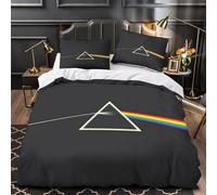 AYZOFCNDK Pink Floyd 3D Printed Comforter Set,Custom UK Rock Band Bedding Set for Boys,Kids,Girls Room Decor,Customized Duvet Set,3 Pieces,1 Quilt with 2 Pillowcases Super King(260x220cm)
