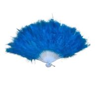 Ayztantine Folding Hand Fan 1pc Soft Fluffy Lady Burlesque Wedding Hand Fancy Dress Costume Dance Feather Fan Folding Fan(Color3)
