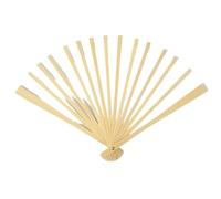 Ayztantine Folding Hand Fan 70 * 40CM Big Feather Fans Black Feather Fan Party Dance Performance Hands Held Folding Fan 15 Bones(Wood colour,2PCS 70cmx40cm)