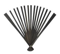 Ayztantine Folding Hand Fan 70 * 40CM Big Feather Fans Black Feather Fan Party Dance Performance Hands Held Folding Fan 15 Bones(Dark gray,10PCS 70cmx40cm)