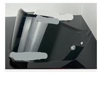 Ayztantine Full Face Motorcycle Helmet Replacement Visors Lens with Anti-fog Patch Holes Helmet Lens Visor(Black)