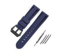Ayztantine Silicone Strap Silicone Watch Band for Strap Rubber Bracelet 20mm 22mm 24mm 26mm Men Women Sport Replacement for everyday wear(Blue-Black,20mm)