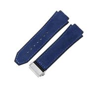 Ayztantine Silicone Strap Soft Comfortable Frosting Cowhide Watch Strap for Classic 19mm Rubber Underskin Wristband Replacement for Men Women for everyday wear(Sky blue-Steel)