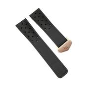 Ayztantine Silicone Strap Watch Band Rubber Soft Silicone Fits Strap Bracelet 22mm 24mm Waterproof Straps with Clasp for everyday wear(Coal Black,22mm)