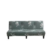 Ayztantine Sofa Cover Stretch Armless Futon Slipcovers Stretch Folding Sofa Bed Cover with Elastic Bottom, Printed Fitted(E,M (160-190cm))