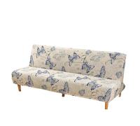 Ayztantine Sofa Cover Stretch Printed Armless Sofa Bed Foldable Futon Furniture Covers is Machine Washable For Living Room Hotel(Color 14,M)