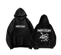 AZ Concert Towards The Light Hoodie 2025 Support Merch Sweatshirt Contton Printed Hooded Shirts(Black 2,4XL)