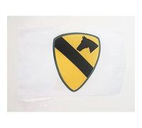 AZ FLAG - 1st Cavalry Division of United States Flag - 18'' x 12'' - 100% Polyester First Team US Small Banner with Two Cords - Fade Resistant - Vivid Colors - 18x12 in - 45x30 Cm