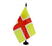 AZ FLAG - 42 Commando British Royal Marines Table Flag 5'' x 8'' - British Army Office Flag 100% Polyester 21 x 14 cm - Mini Desk Flag with 10'' Pole and Black Plastic Base
