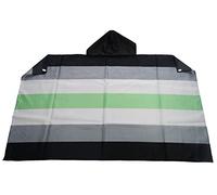 AZ FLAG - Agender Pride Body Flag - 3x5 Ft - Genderqueer - non-binary Cap Flag - 100% Polyester with Inegrated Sleeves and Hood - Vivid Colors - 3' x 5' Feet - 150x90 Cm