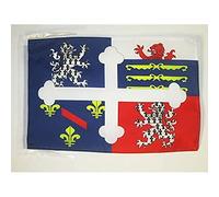 AZ FLAG - Ain Flag - 18'' x 12'' - 100% Polyester French department - France Small Banner with Two Cords - Fade Resistant - Vivid Colors - 18x12 in - 45x30 Cm