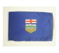 AZ FLAG - Alberta Flag - 18'' x 12'' - 100% Polyester Canada - Canadian region of Alberta Small Banner with Two Cords - Fade Resistant - Vivid Colors - 18x12 in - 45x30 Cm