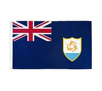 AZ FLAG - Anguilla Flag - 2x3 Ft - 100D Polyester Anguillian - British Banner with Two Metal Grommets - Fade Resistant - Vivid Colors - 2' x 3' Feet - 90x60 Cm