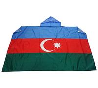AZ FLAG - Azerbaijan Body Flag - 3x5 Ft - Azerbaijani Cap Flag - 100% Polyester with Inegrated Sleeves and Hood - Vivid Colors - 3' x 5' Feet - 150x90 Cm