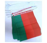 AZ FLAG - Belarus Bunting Flag - 20 Ft Garland with 20 Small Bhutanese Flags 8'' x 6'' - 100% Polyester String Pennant - 6 meters