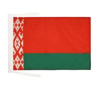 AZ FLAG - Belarus Flag - 18'' x 12'' - 100% Polyester Belarusian Small Banner with Two Cords - Fade Resistant - Vivid Colors - 18x12 in - 45x30 Cm