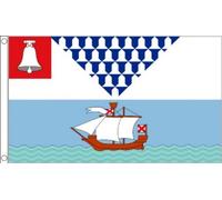 AZ FLAG - Belfast Flag - 2x3 Ft - 100D Polyester Belfast - North Ireland Banner with Two Metal Grommets - Fade Resistant - Vivid Colors - 2' x 3' Feet - 90x60 Cm